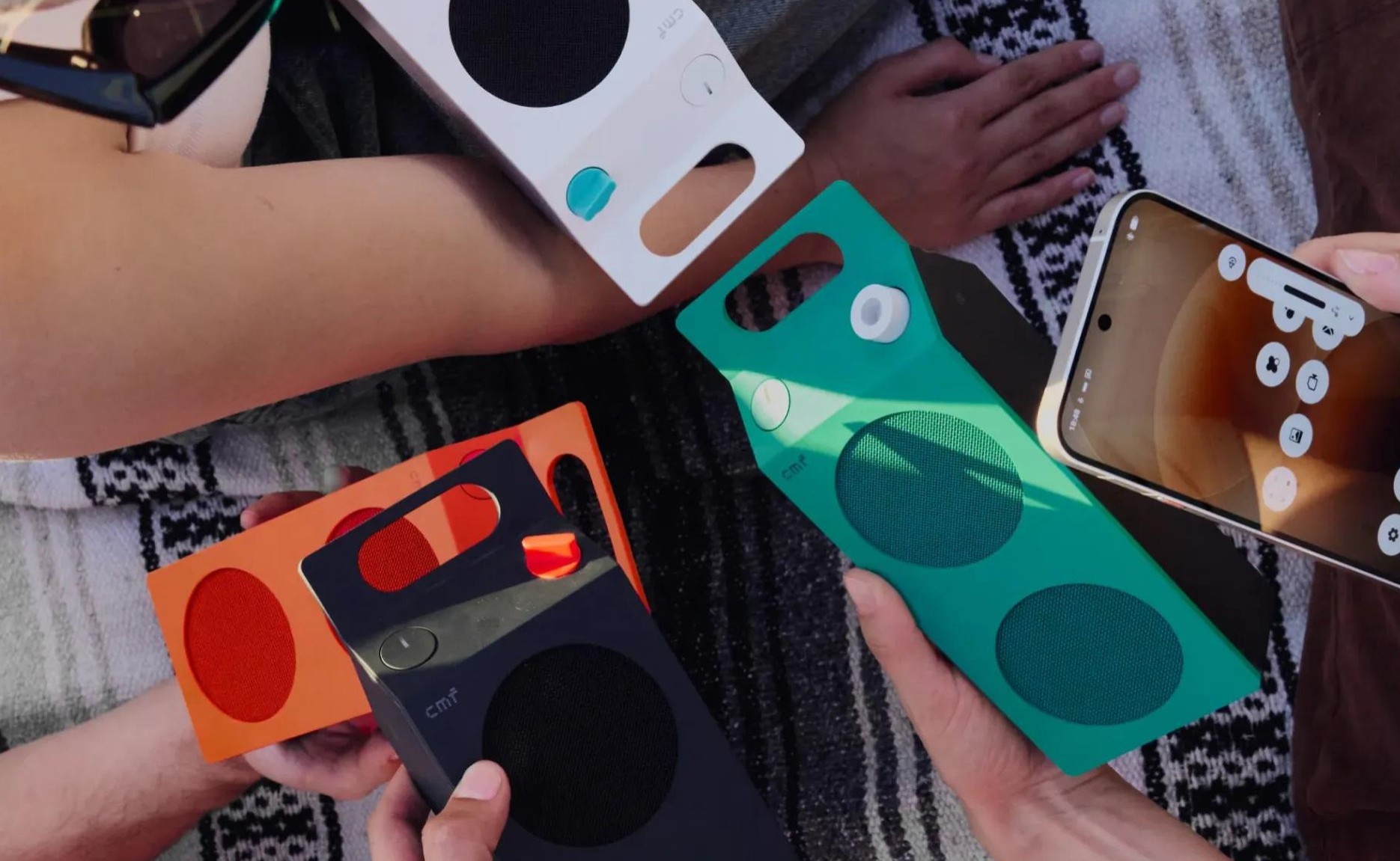 Vibrant milk carton speakers explode in color and sound